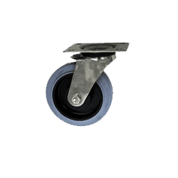 WHEEL BLICKLE 160 mm, swivel, stainless steel (Central Brake System)